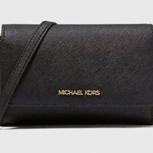 Michael Kors Jet Set Saffiano Leather Smartphone Crossbody